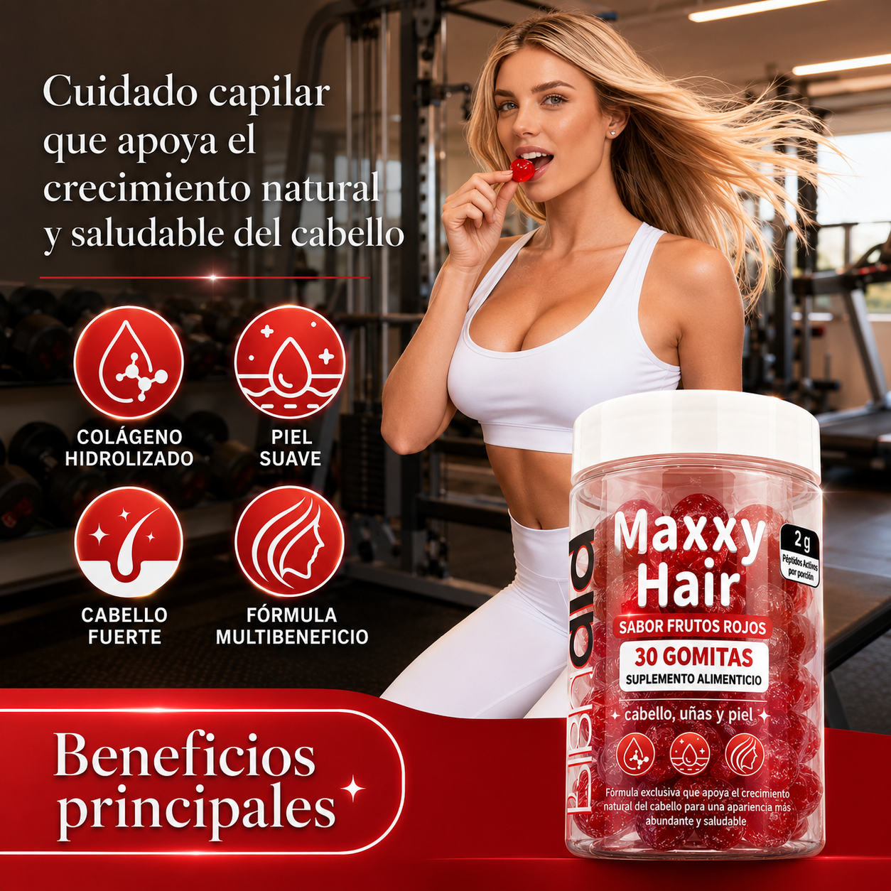 Gomitas para el Cuidado del Cabello