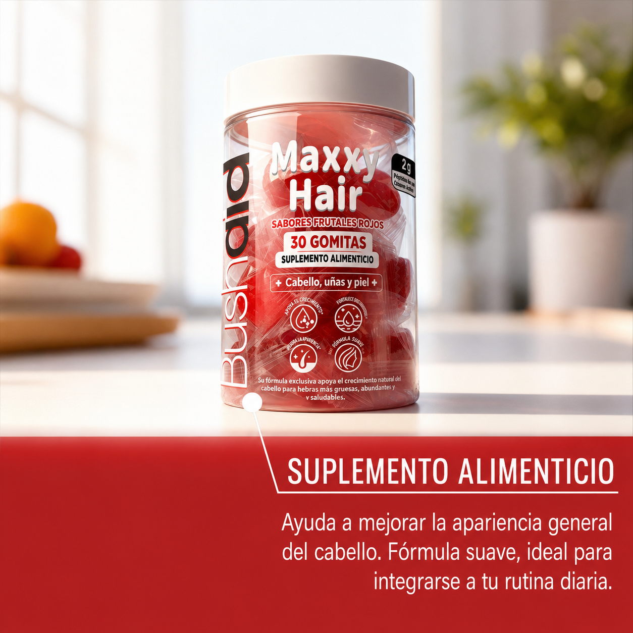 Gomitas para el Cuidado del Cabello