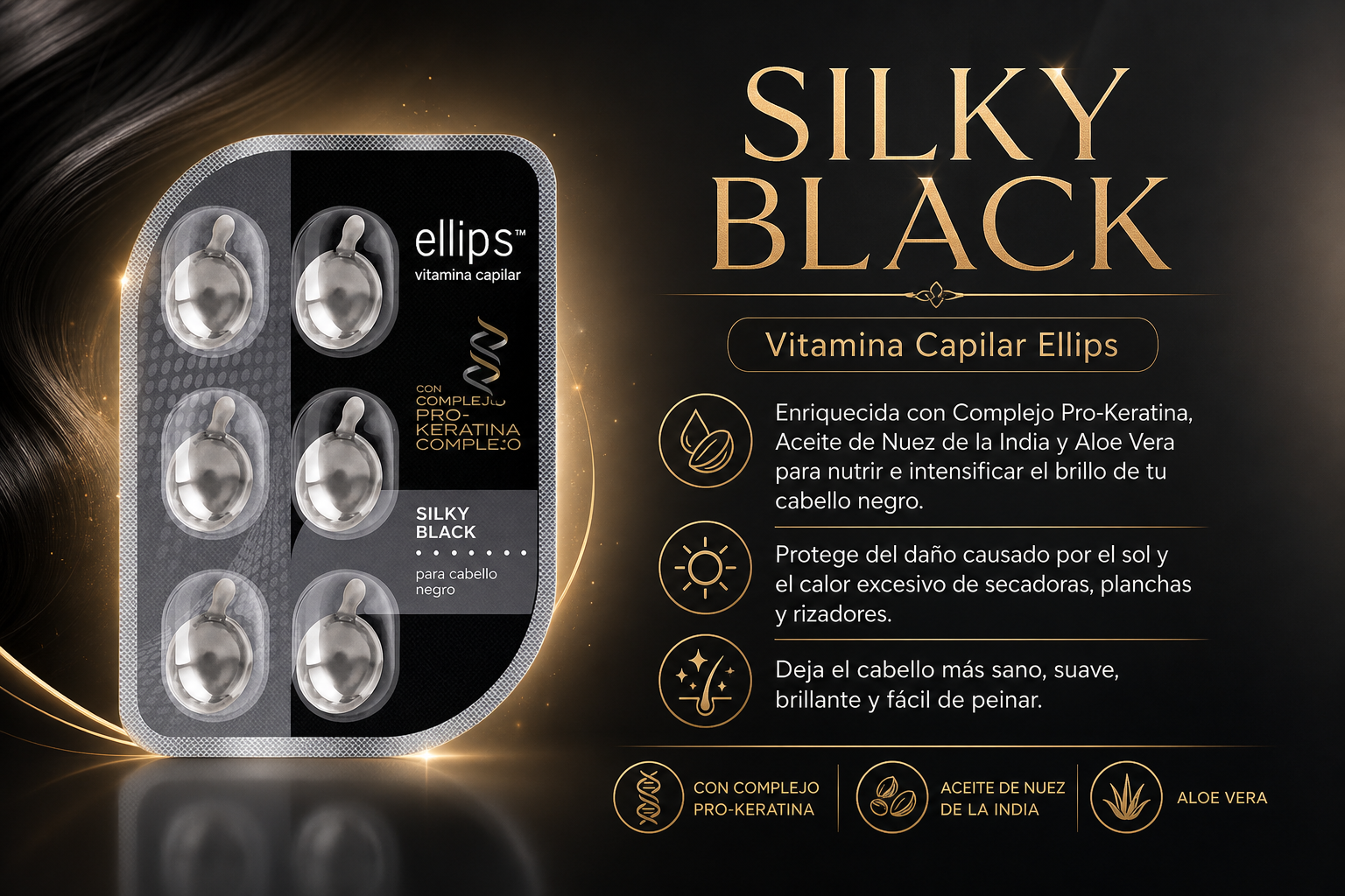 Caja de Sérum Vitaminado de Aceites Esenciales para el Cabello