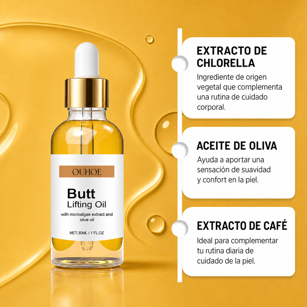 Aceite tonificador de gluteos