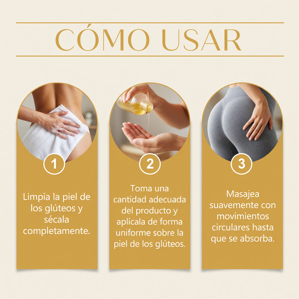 Aceite tonificador de gluteos