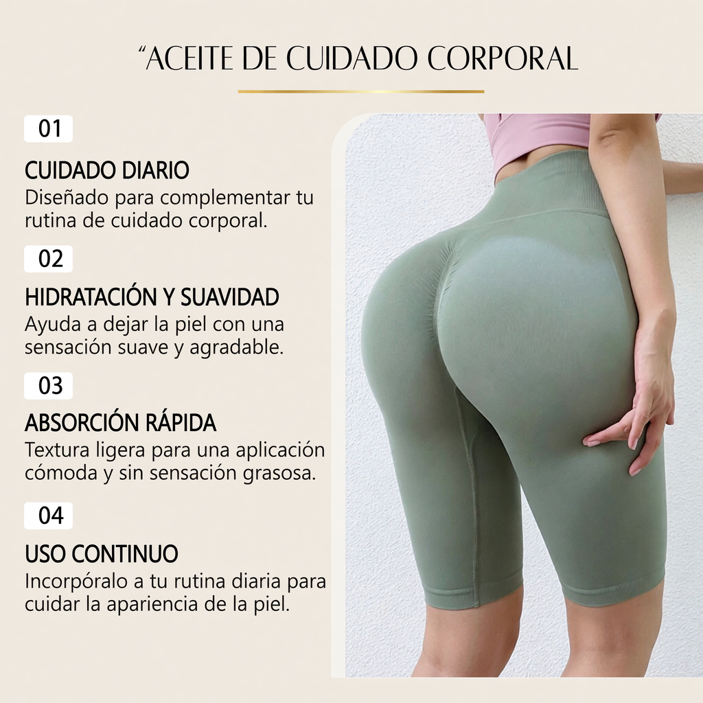 Aceite tonificador de gluteos