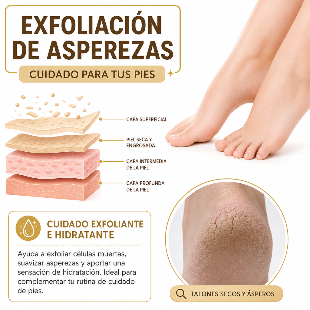 Spray exfoliante de Pies
